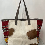 Tote bag Shoulder bag - Cow Fur Leather