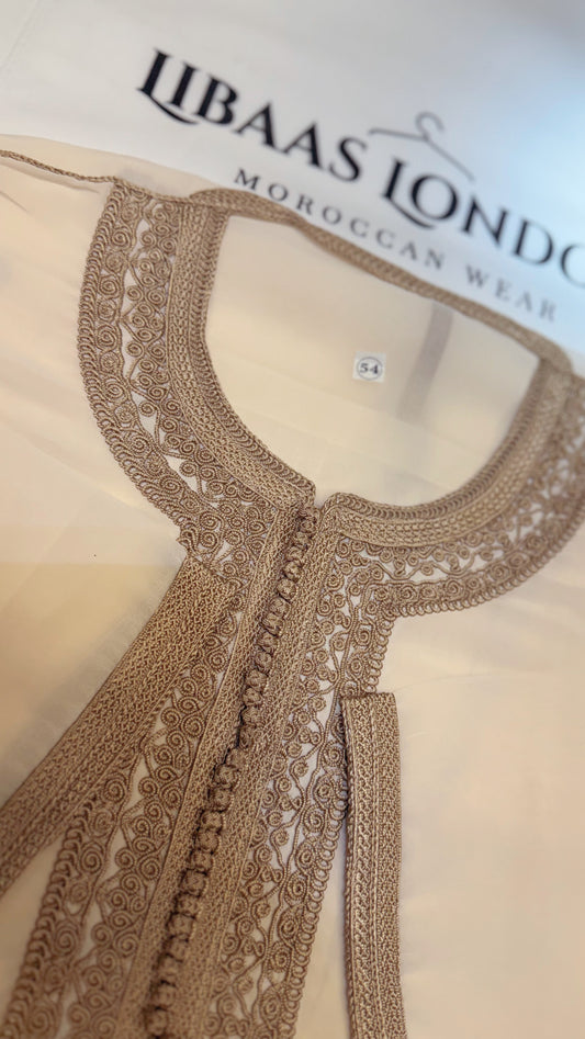 Premium Nikkah Kaftan See-Through Design