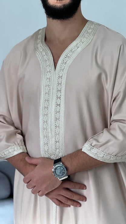 Moroccan Thobe Premium Jubbah kandora 2 pockets