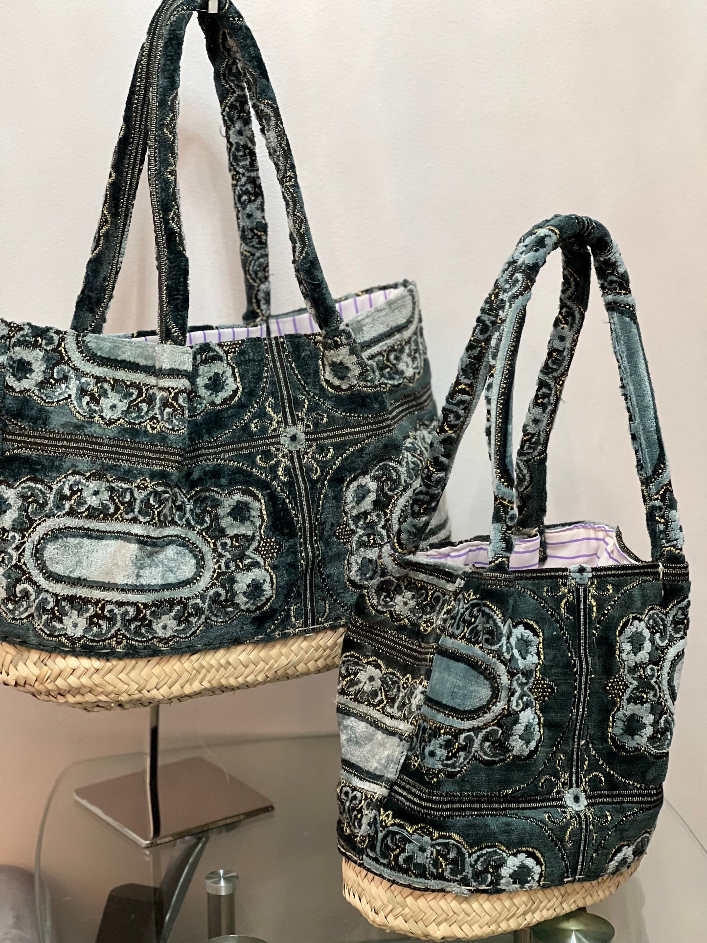 Summer Beach Bag- using recycled moroccan fabrics