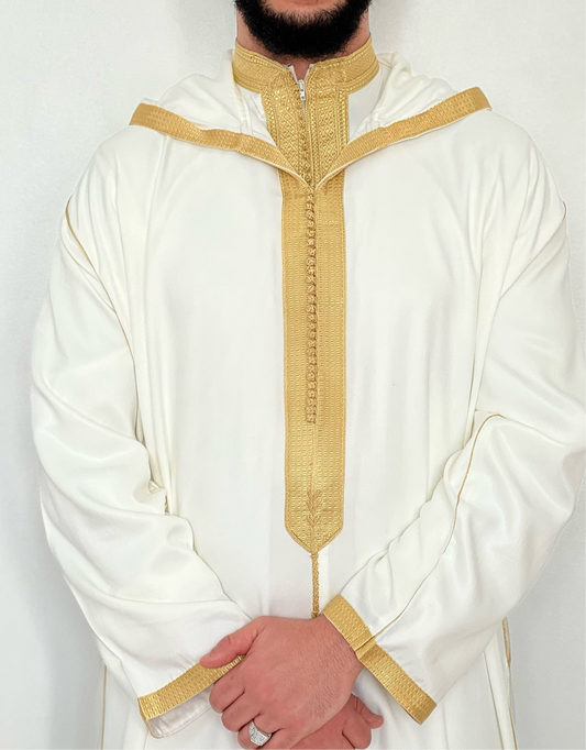 Hooded Gabardine Nikah Moroccan Hooded
