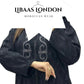 black Moroccan hooded djellaba for women UK kaftan