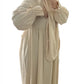 modest prayer abaya fabric detail Muslim women