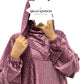 Full length Moroccan hooded djellaba women UK standard fit modest Islamic clothing elegant dress