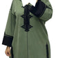 Full length Moroccan hooded djellaba women UK regular fit modest Islamic dress crepe fabric