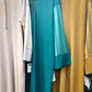 Moroccan hooded djellaba for women UK crepe Jawhara regular fit modest dress front view