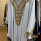Moroccan kaftan detail fabric embroidery women