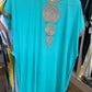 Moroccan summer dress women UK kandora casual home wear multiple colours front view