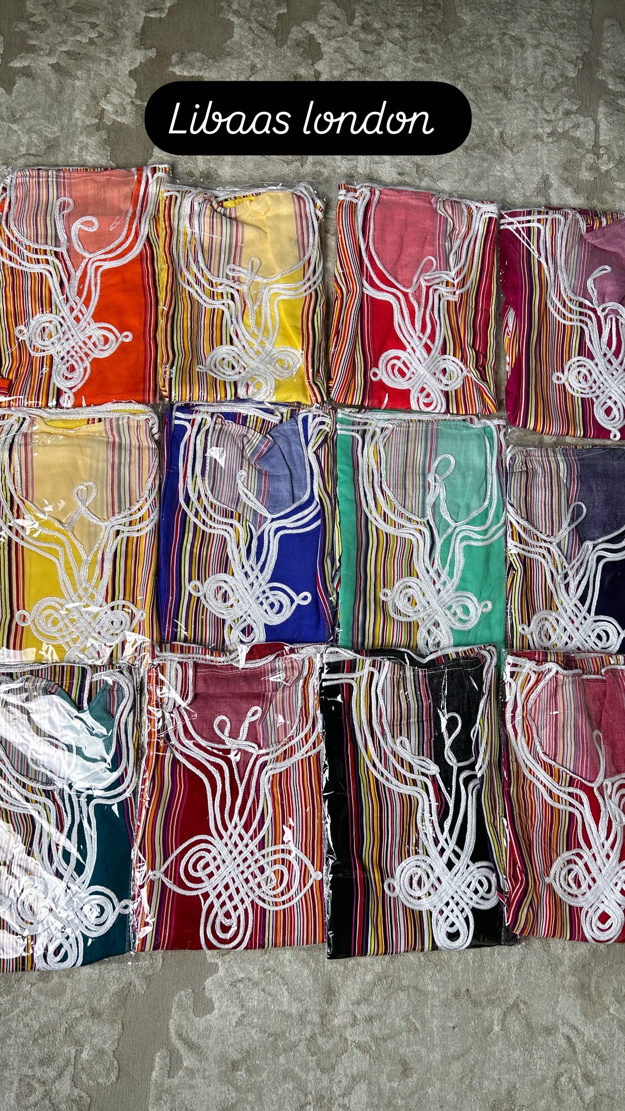 Moroccan summer dress women UK kandora kaftan multiple colours casual home wear front view