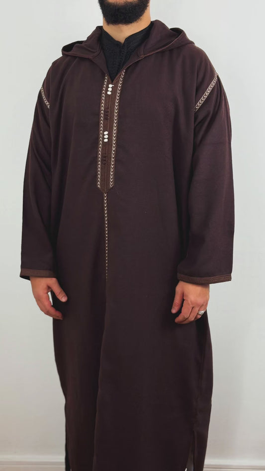 Winter Hooded Thobe Moroccan Djellaba jalabia 2026